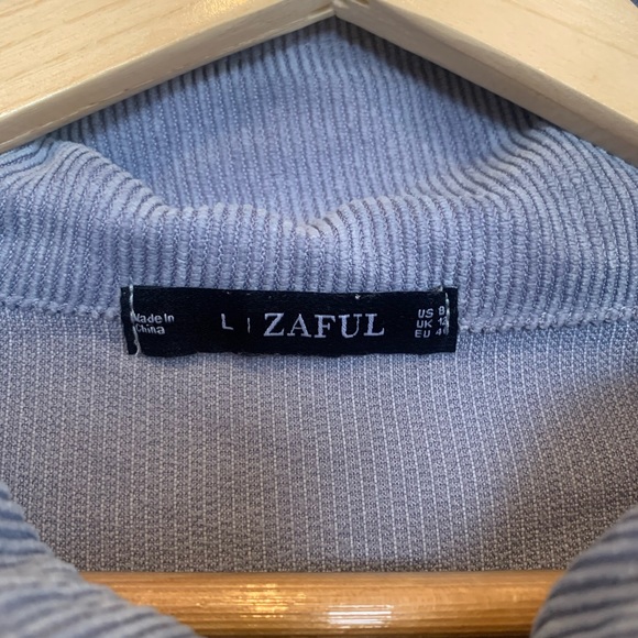 Zaful commanding officer corduroy blue - Picture 4 of 9